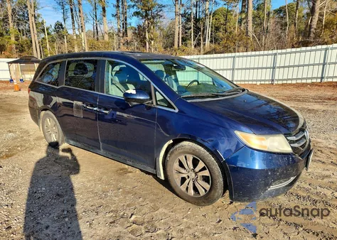 2015 Honda Odyssey Exl z USA, uszkodzony, nr VIN 5FNRL5H69FB059238